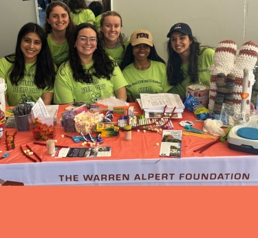 students at a DNA Day education event