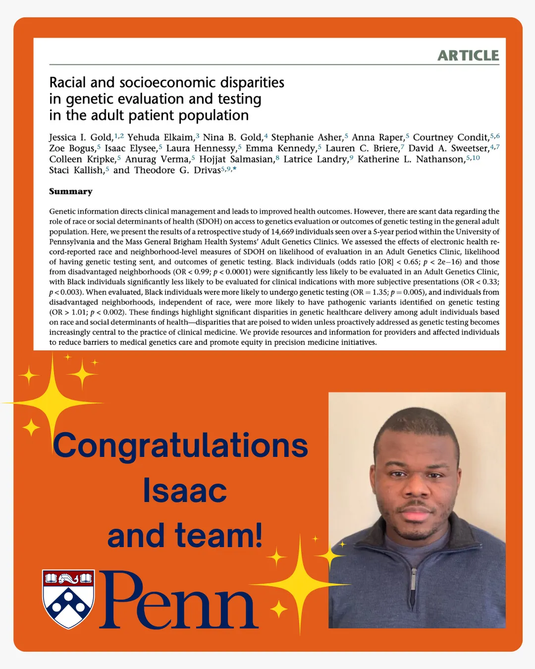 congrats Isaac and team